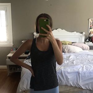 grey/black heathered lulu lemon tank